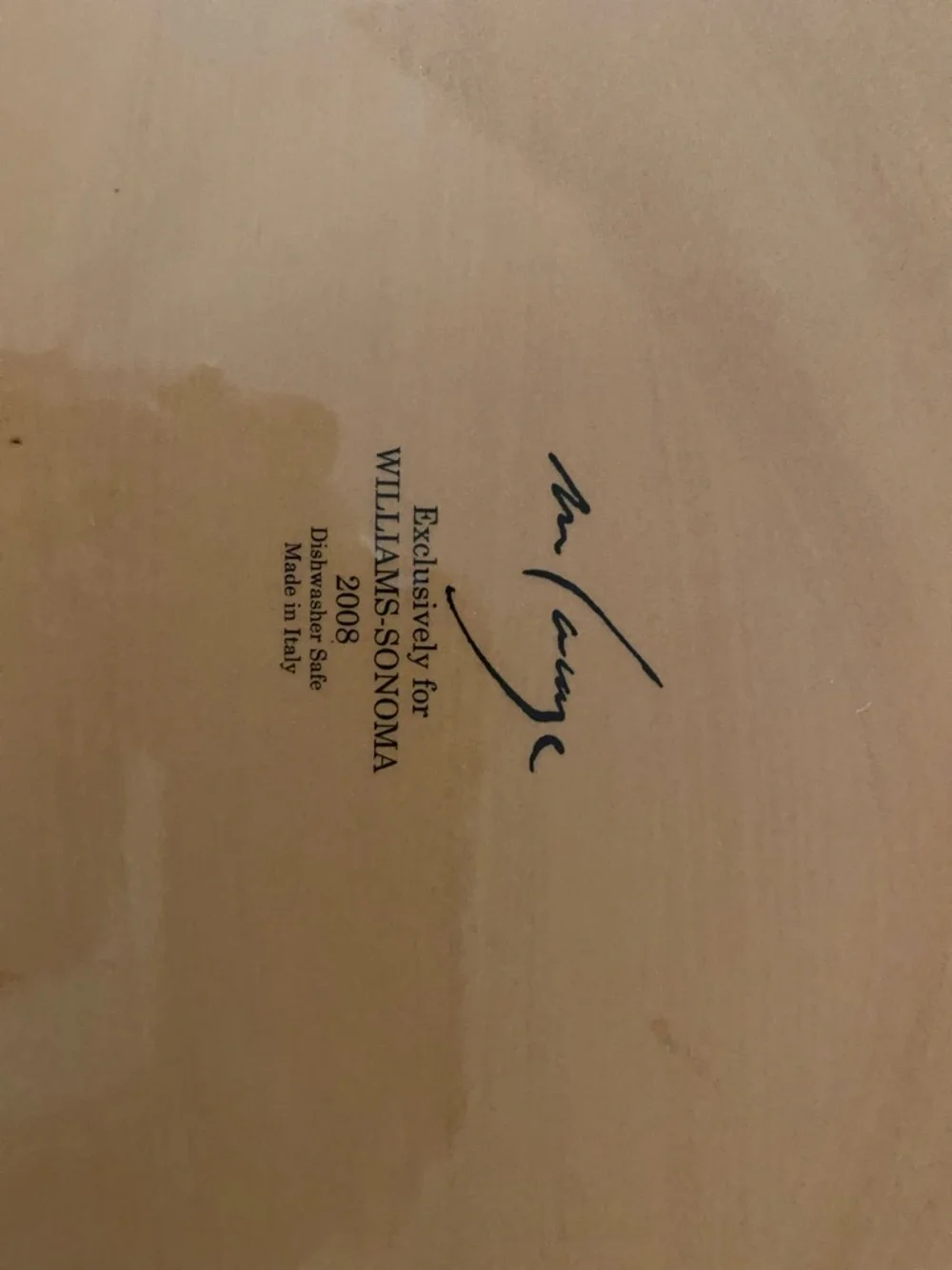 Williams Sonoma 2008 Made in Italy Marc Lacaze